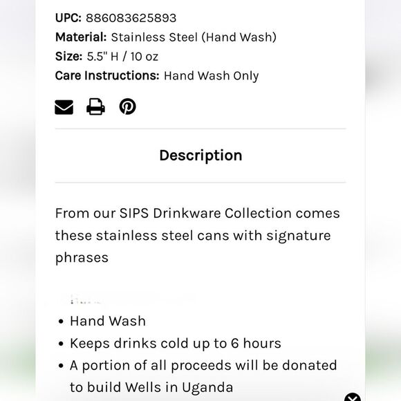 SIPS Drink Collection Stainless Steel Can Cooler- OK With Crazy - Picture 3 of 6